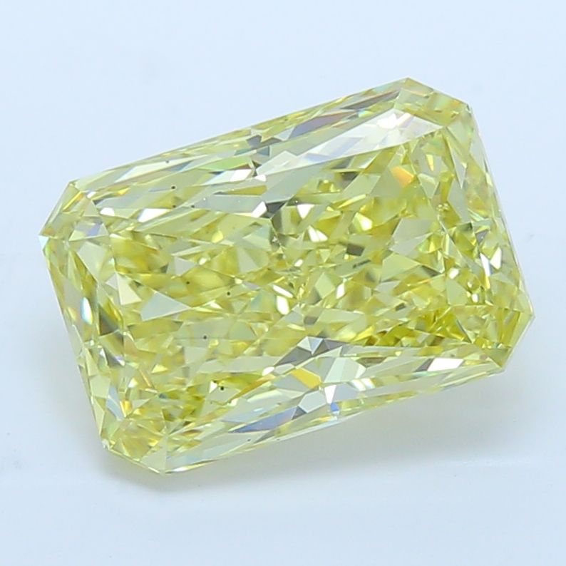 Radiant Fancy Intense Yellow Lab-grown Diamond 5.03ct VS2 loose diamond