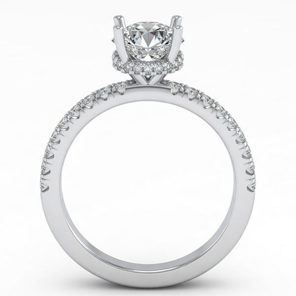 Engagement Ring Round Brilliant Engagement Ring, 1.5ct