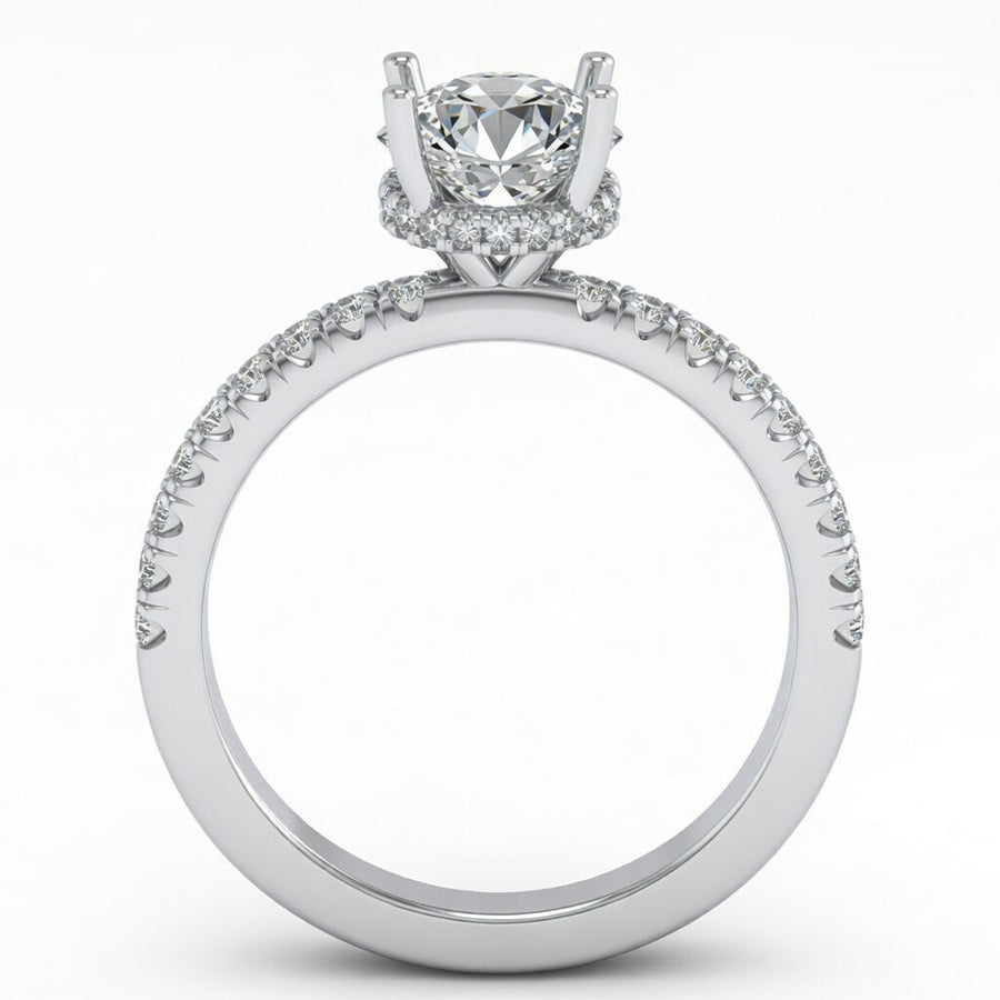 Engagement Ring Round Brilliant Engagement Ring, 1.5ct