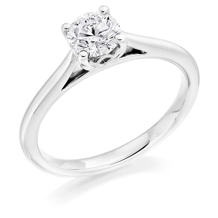 Classic Solitaire Round Brilliant Engagement Ring 0.5ct total