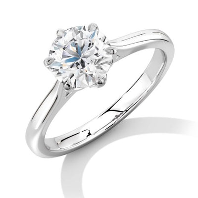 Classic Solitaire Round Brilliant Engagement Ring
