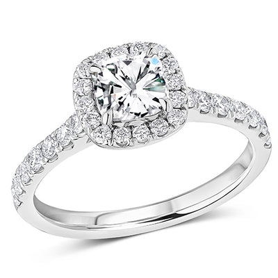 Cluster Engagement Ring