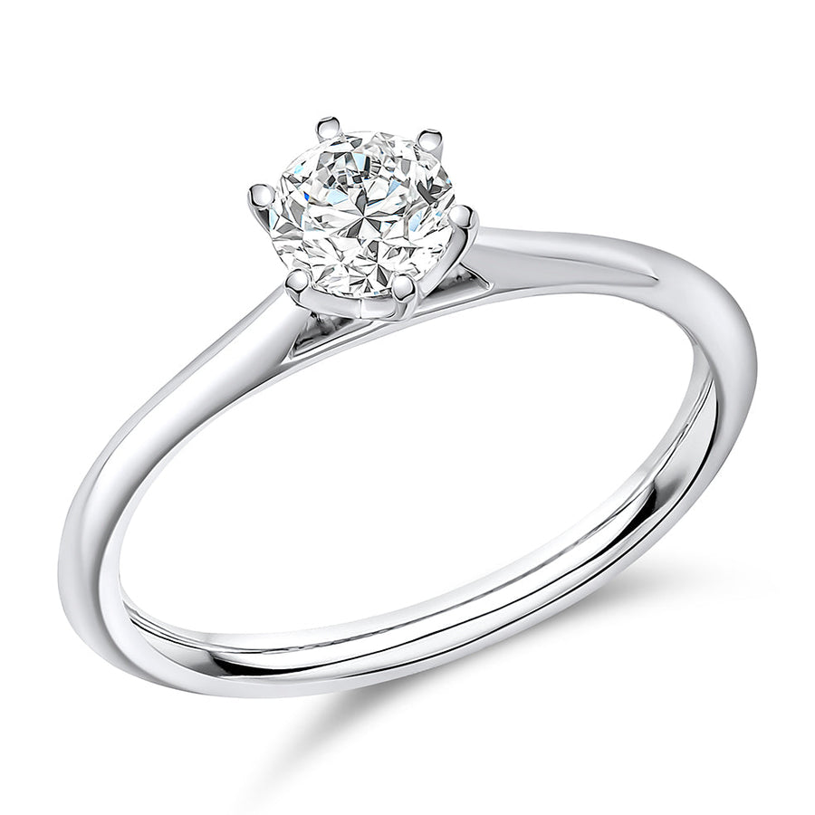 Traditional Solitaire Round Brilliant Engagement Ring