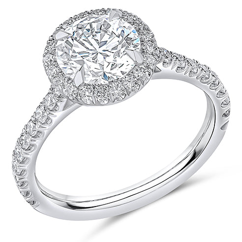 Oyster Solitaire Round Brilliant Engagement Ring