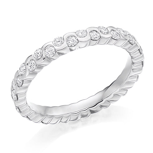 Rubover Full Eternity Ring, 1.0ct total