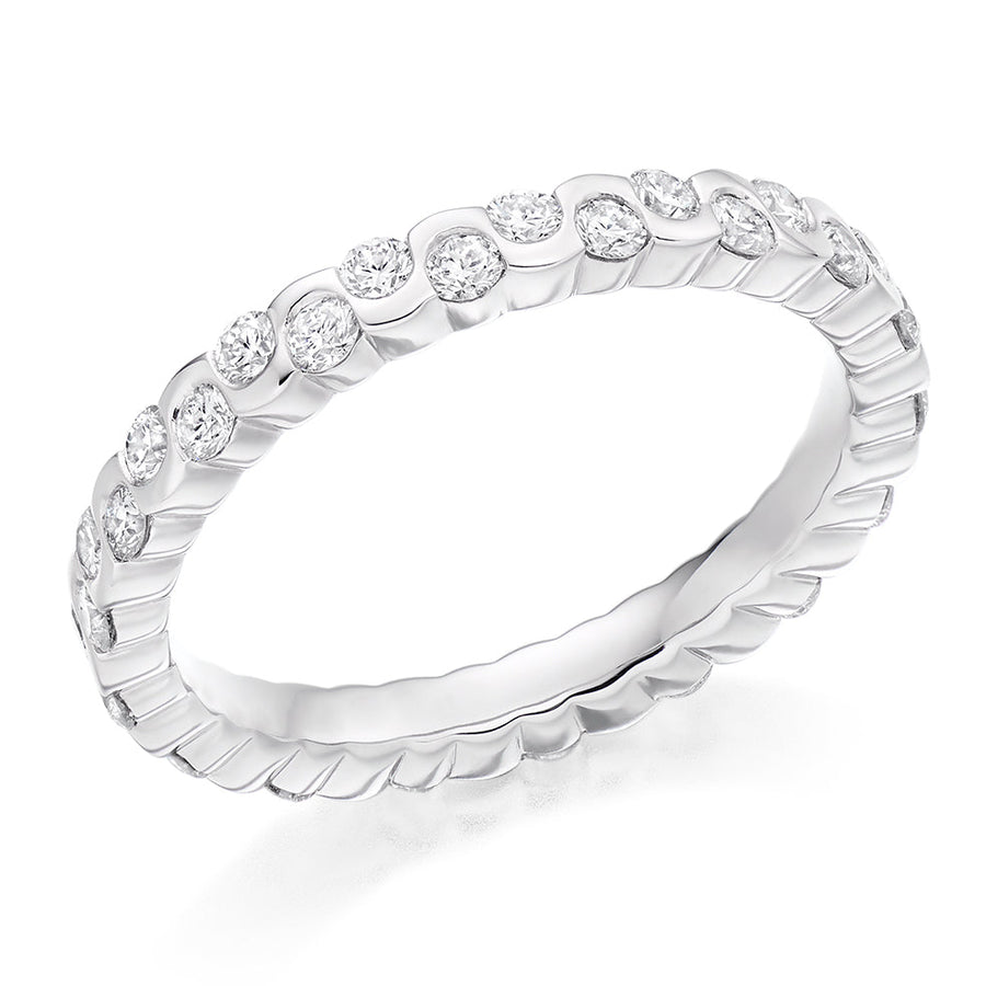Rubover Full Eternity Ring, 1.0ct total