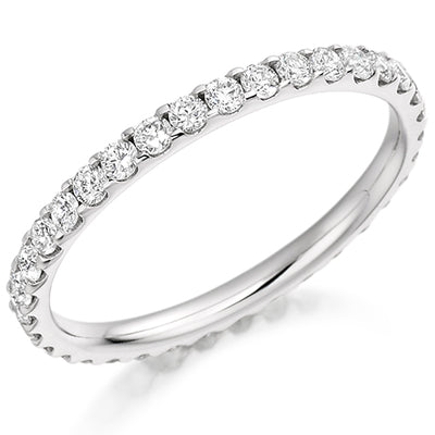 Micro-Claw Diamond Full Eternity Ring, 0.75ct