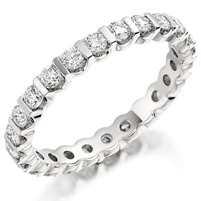 Bar-Set Full Eternity Ring, 1.0ct total (FET1025)