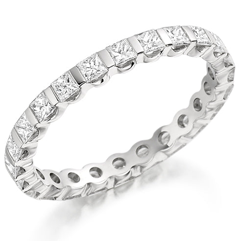 Bar-Set Full Eternity Ring, 1.05ct total