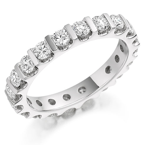 Bar-Set Full Eternity Ring, 1.5ct total (FET1032)