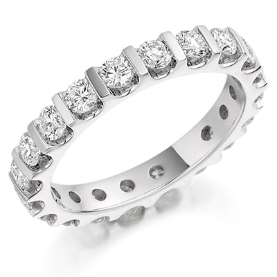 Bar-Set Full Eternity Ring, 1.5ct total (FET1032)