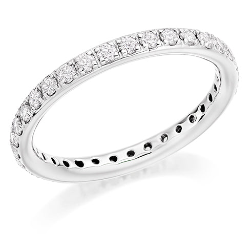 Claw-Set Full Eternity Ring, 0.75ct total