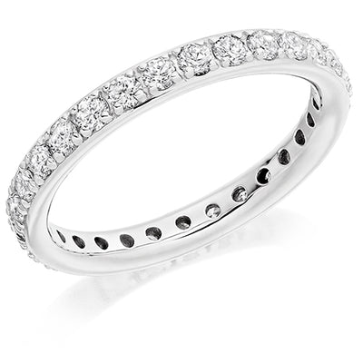 Claw-Set Diamond Full Eternity Ring, 1.0ct