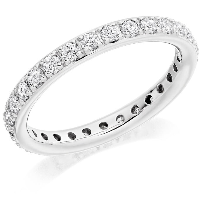 Claw-Set Diamond Full Eternity Ring, 1.0ct