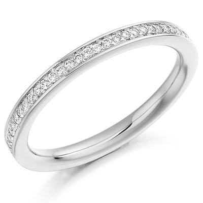 Grain-Set Diamond Full Eternity Ring, 0.3ct