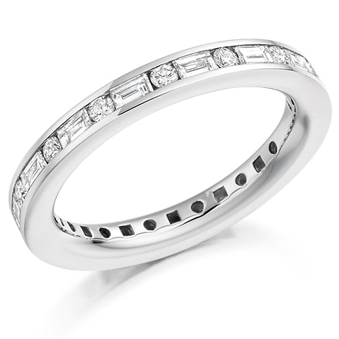 Channel-Set Diamond Full Eternity Ring, 1.05ct
