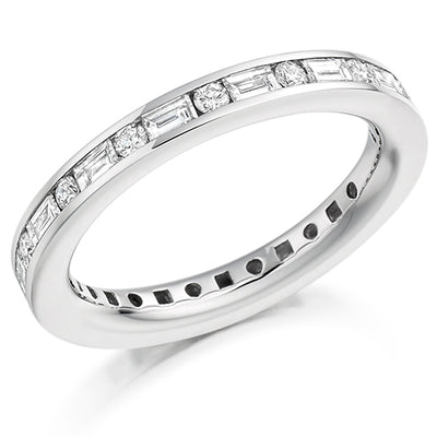 Channel-Set Diamond Full Eternity Ring, 1.05ct