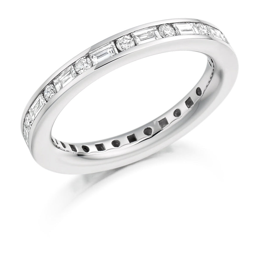 Channel-Set Diamond Full Eternity Ring, 1.05ct