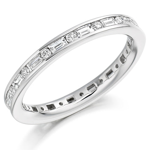 Channel-Set Diamond Full Eternity Ring, 0.85ct
