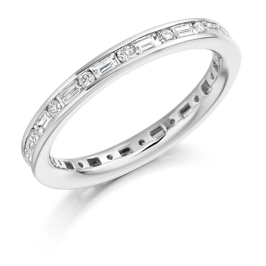 Channel-Set Diamond Full Eternity Ring, 0.85ct