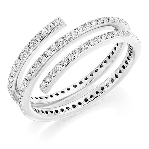 Micro-Claw Diamond Full Eternity Ring, 0.55ct