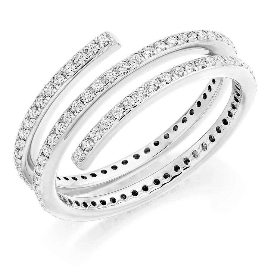Micro-Claw Diamond Full Eternity Ring, 0.55ct