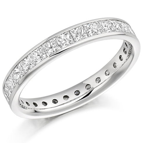 Channel-Set Diamond Full Eternity Ring, 2.0ct