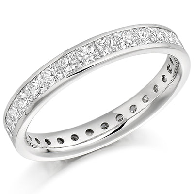 Channel-Set Diamond Full Eternity Ring, 2.0ct