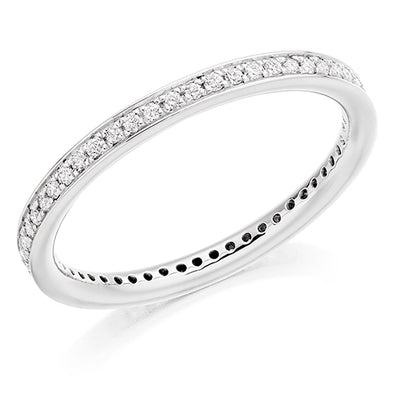 Grain-Set Diamond Full Eternity Ring, 0.25ct