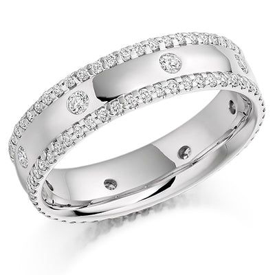 Micro-Claw Full Eternity Ring, 0.8ct total