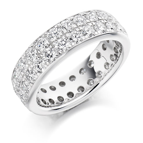 Grain-Set Diamond Full Eternity Ring, 3.1ct