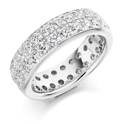 Grain-Set Diamond Full Eternity Ring, 3.1ct
