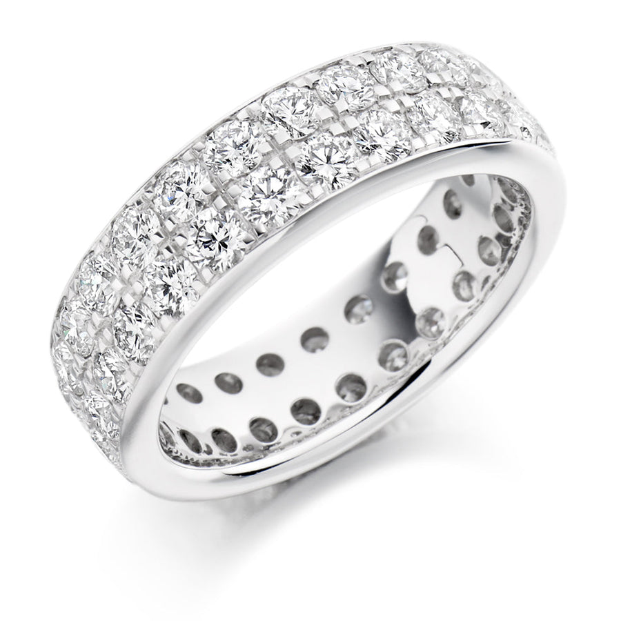 Grain-Set Diamond Full Eternity Ring, 3.1ct