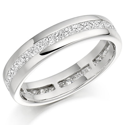 Channel-Set Diamond Full Eternity Ring E, 1.0ct