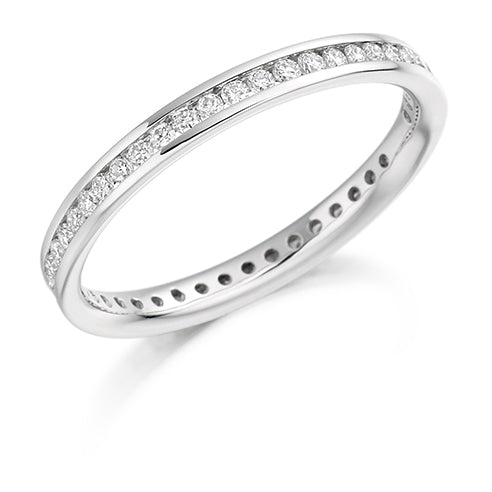 Channel-Set Diamond Full Eternity Ring, 0.42ct