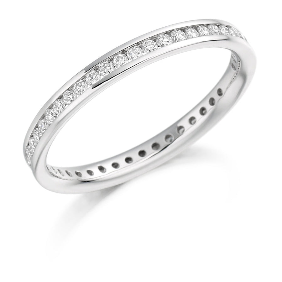 Channel-Set Diamond Full Eternity Ring, 0.42ct
