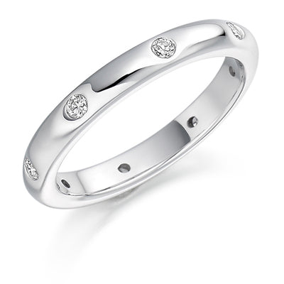 Flush-Set Diamond Full Eternity Ring, 0.24ct