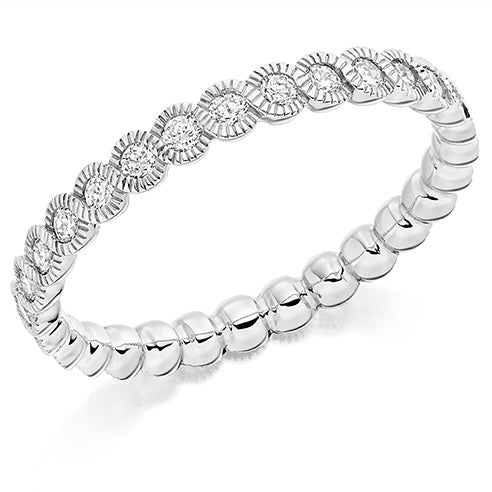 Rubover Full Eternity Ring, 0.5ct total
