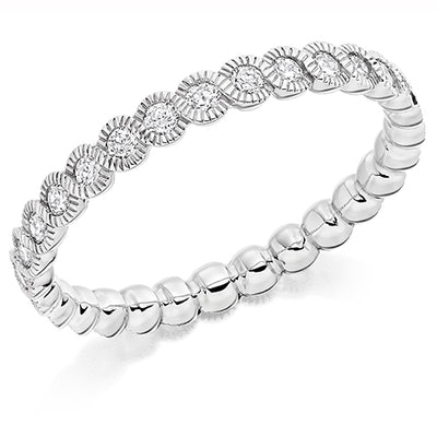 Rubover Full Eternity Ring, 0.5ct total
