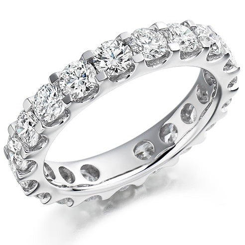 Micro-Claw Diamond Full Eternity Ring, 3.1ct