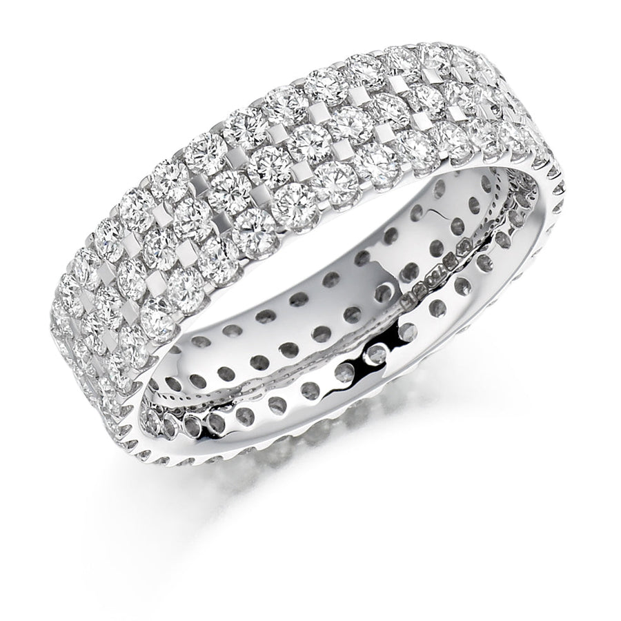 Micro-Pavé Diamond Full Eternity Ring, 2.5ct