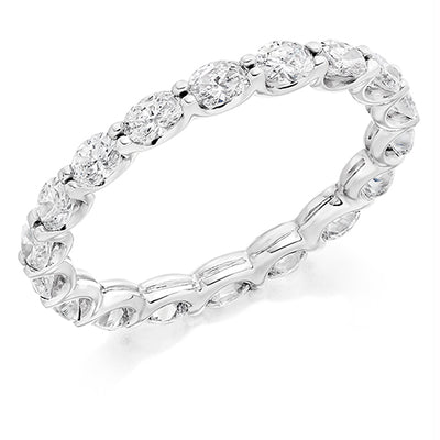 Claw-Set Diamond Full Eternity Ring, 1.3ct