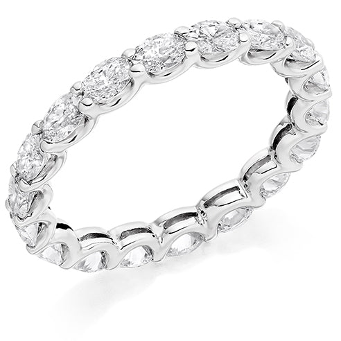 Claw-Set Diamond Full Eternity Ring, 2.0ct