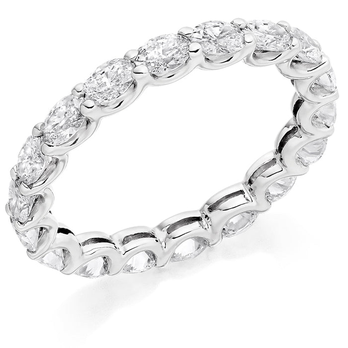Claw-Set Diamond Full Eternity Ring, 2.0ct