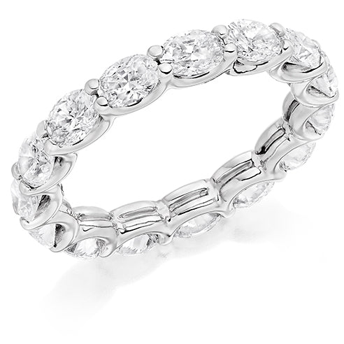 Claw-Set Diamond Full Eternity Ring, 3.0ct