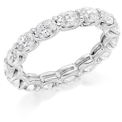 Claw-Set Diamond Full Eternity Ring, 3.0ct