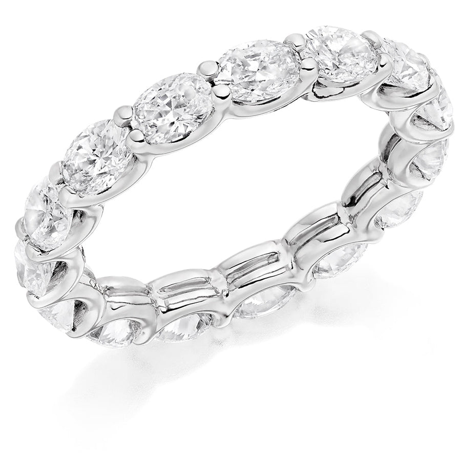 Claw-Set Diamond Full Eternity Ring, 3.0ct