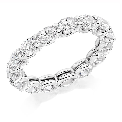 Claw-Set Full Eternity Ring, 3.75ct total