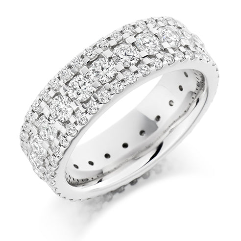 Micro-Claw Full Eternity Ring, 3.0ct total