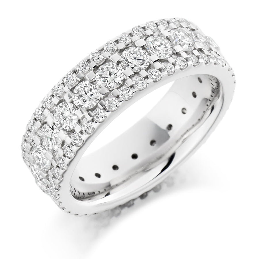 Micro-Claw Full Eternity Ring, 3.0ct total